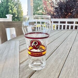 Vintage Coca Cola Super Bowl XXII Washington Redskins Glass (1988 NFL Promo)